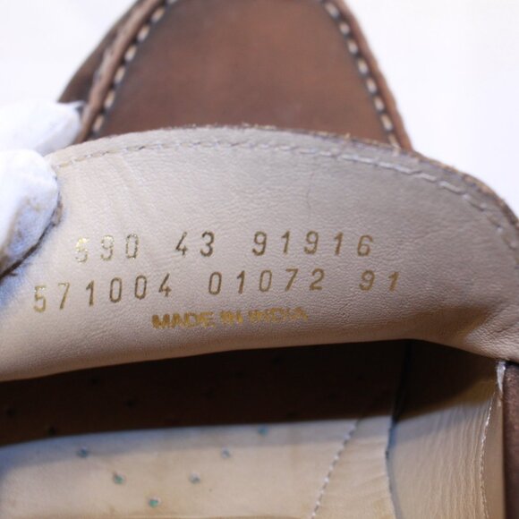 ECCO Size 43 (US 9-9.5) Brown Leather Classic Comfort Slip On Moc Toe Loafers main image 11